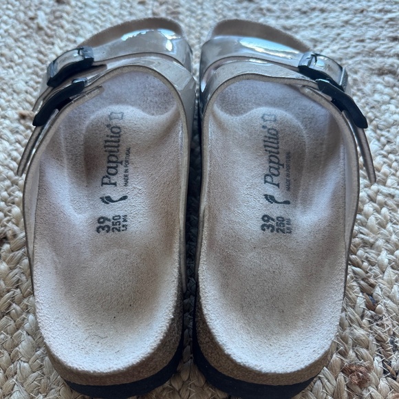 Birkenstock Papillio Arizona Platform Sandals – Patent Beige 🤎 - Picture 5 of 8